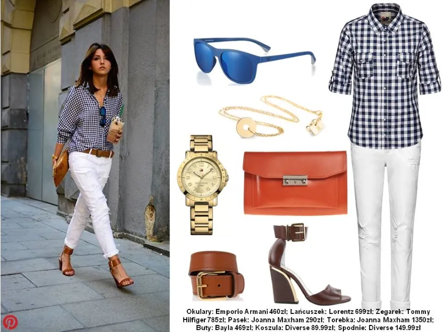 STYLIZACJE z koszulą w kratę