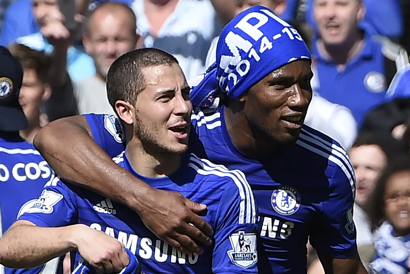 Eden Hazard i Didier Drogba