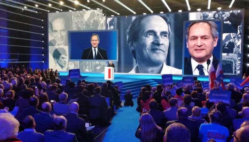 Jerzy Zelnik na konwencji PiS