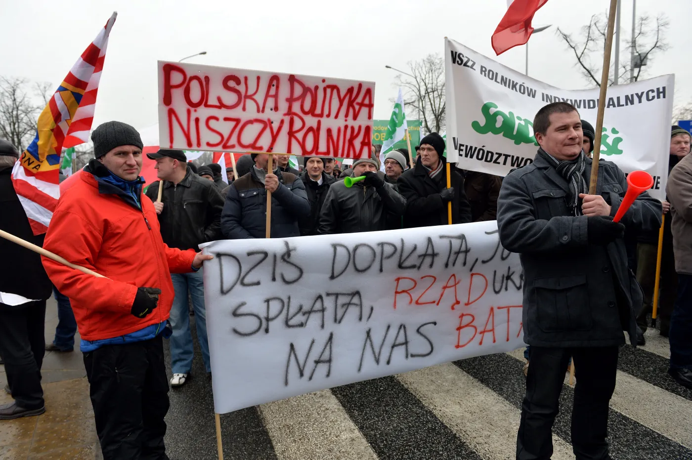 Protest rolników w Warszawie