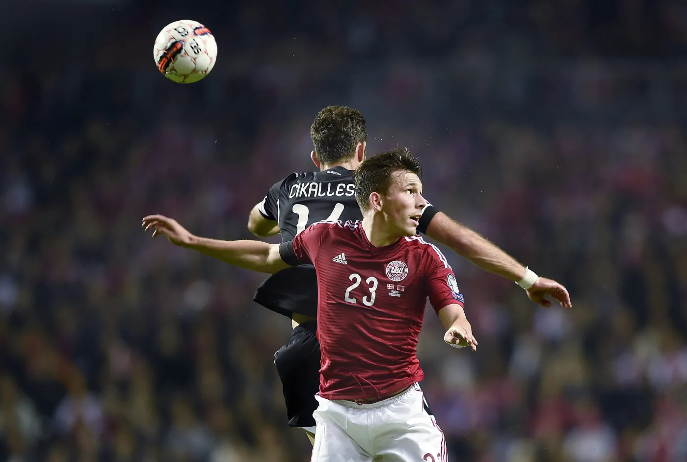 Pierre- Emile Hoejberg i Sokol Cikalleshi 