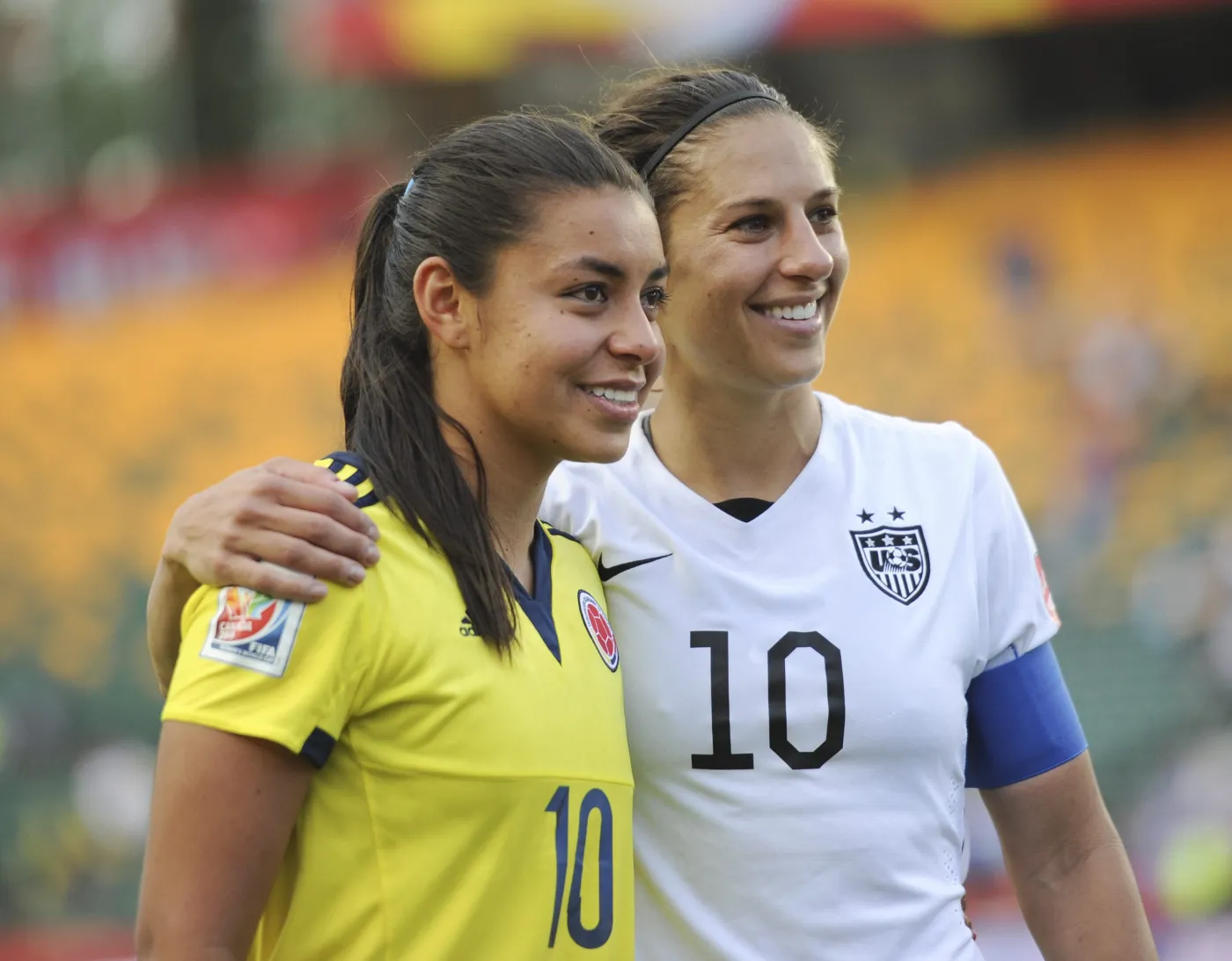 Yoreli Rincon i Carli Lloyd 