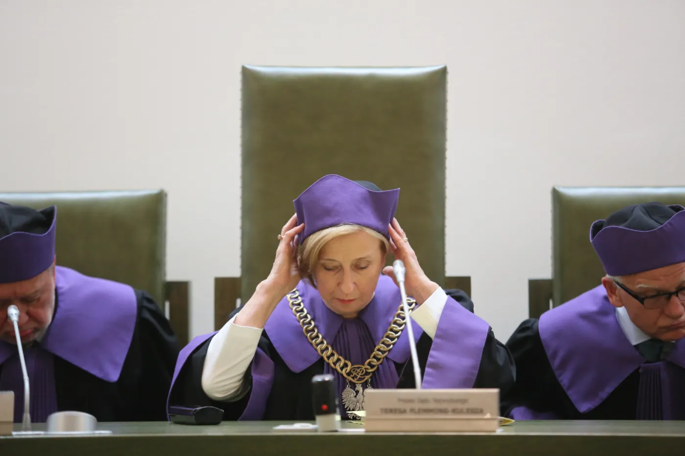 Posiedzenie Sądu Najwyższego w pełnym składzie pod przewodnictwem prezes Izby Teresy Flemming-Kuleszy, w celu podjęcia uchwały w przedmiocie ważności wyborów prezydenta RP