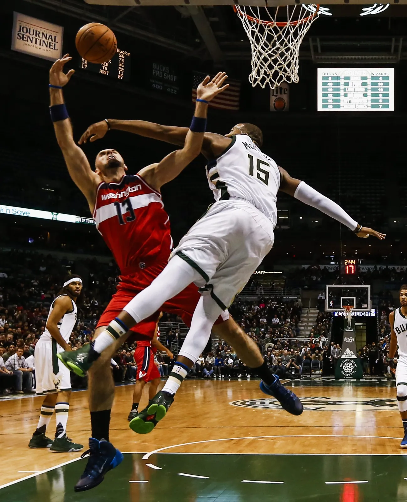 Marcin Gortat i Greg Monroe 