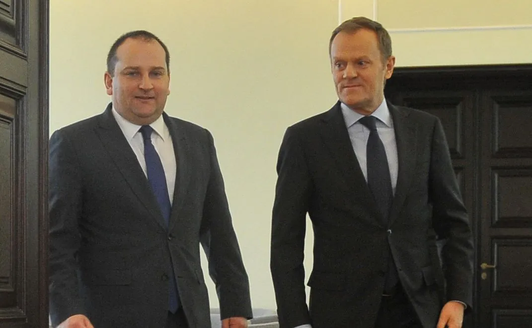 Tomasz Arabski i Donald Tusk