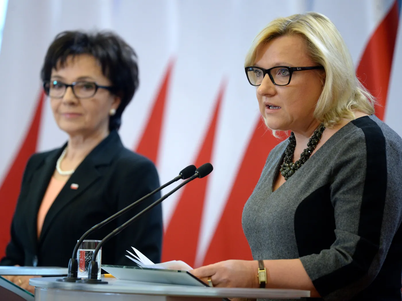 Beata Kempa i Elżbieta Witek