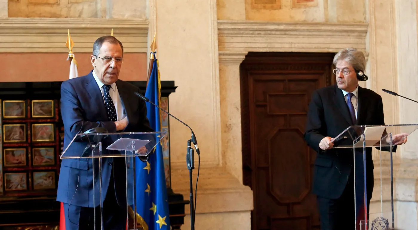 Siergiej Ławrow we Włoszech