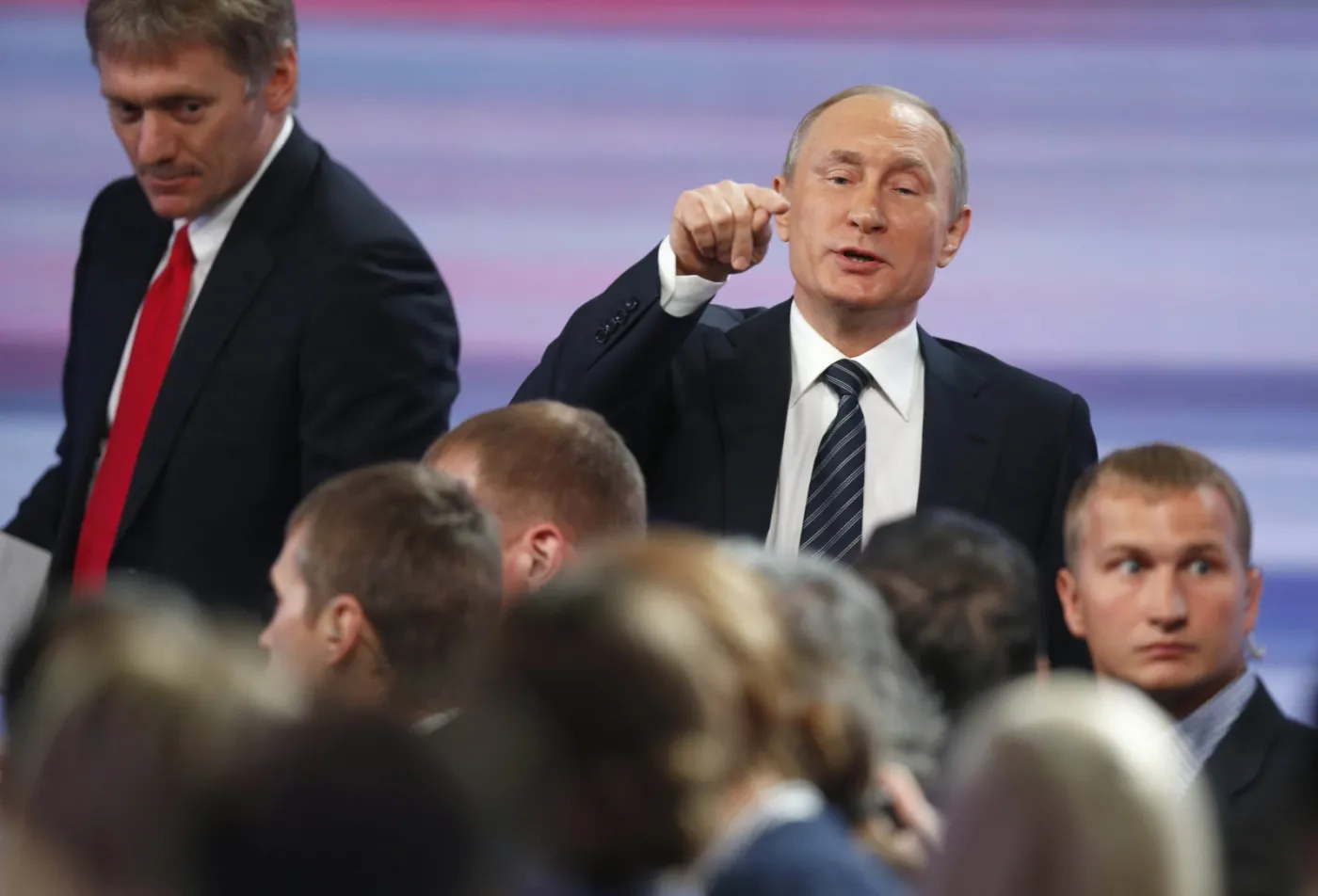 Władimir Putin na konferencji