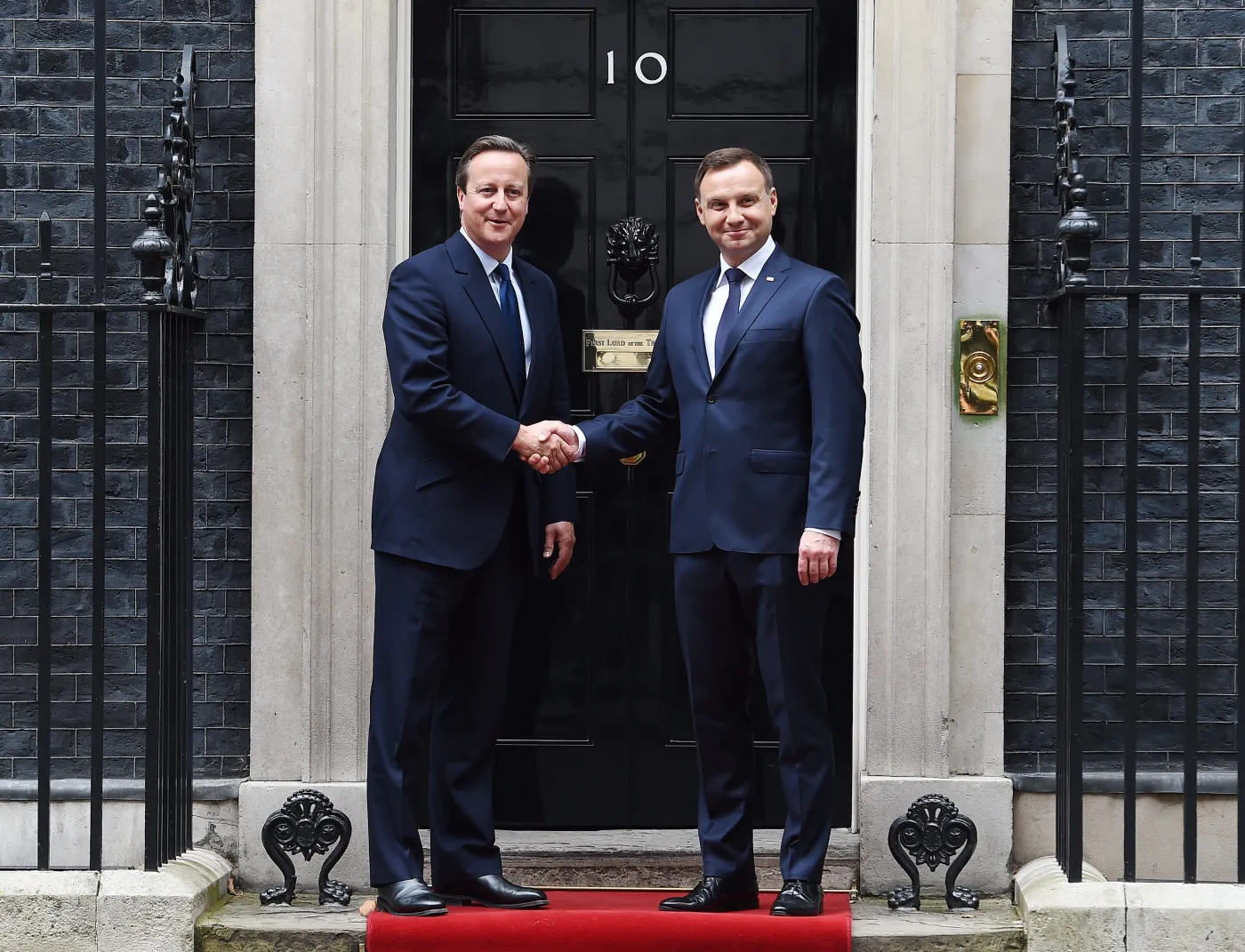 David Cameron i Andrzej Duda
