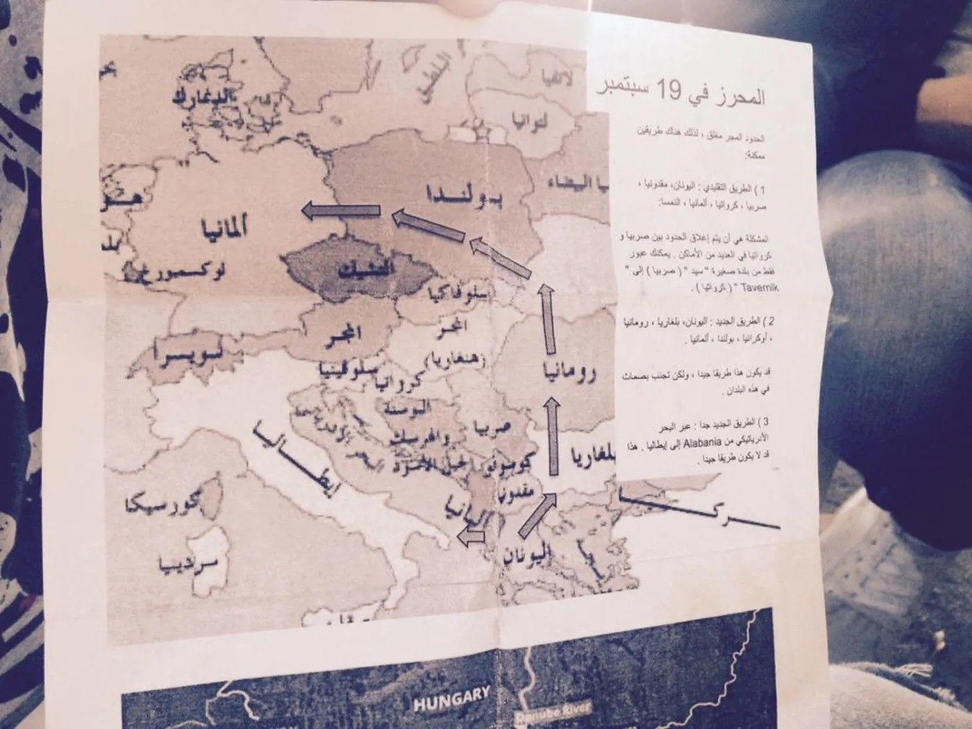 Mapa, którą pokazał niemiecki reporter Malte Henk