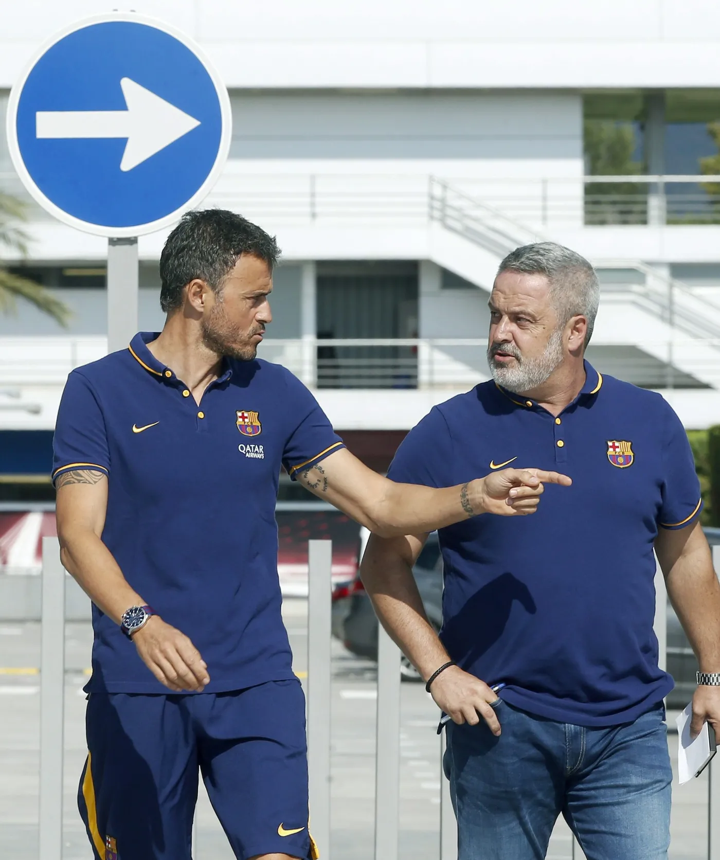 Trener Barcelony, Luis Enrique (z lewej)