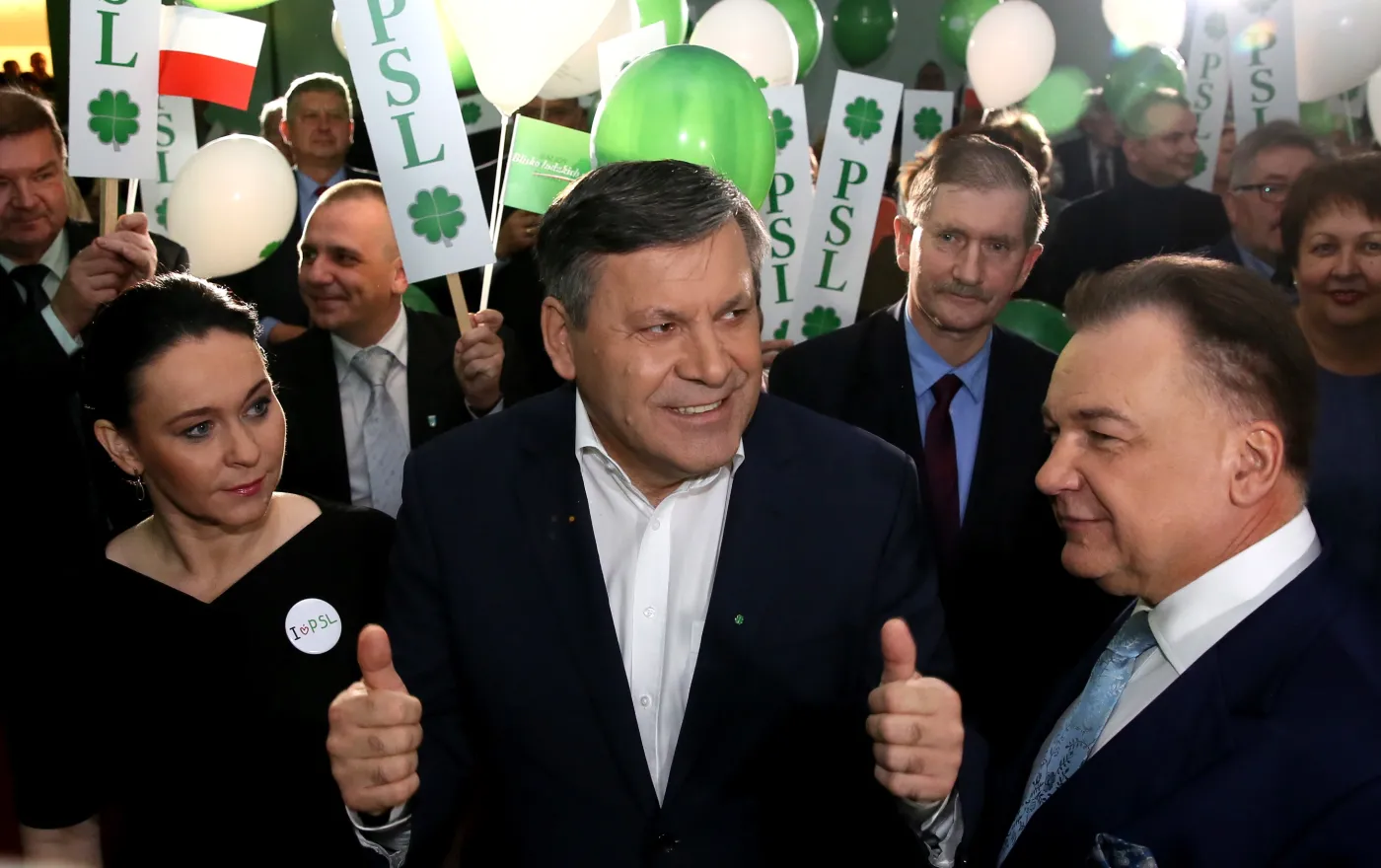 Janusz Piechociński, Andżelika Możdżanowska, Adam Struzik 