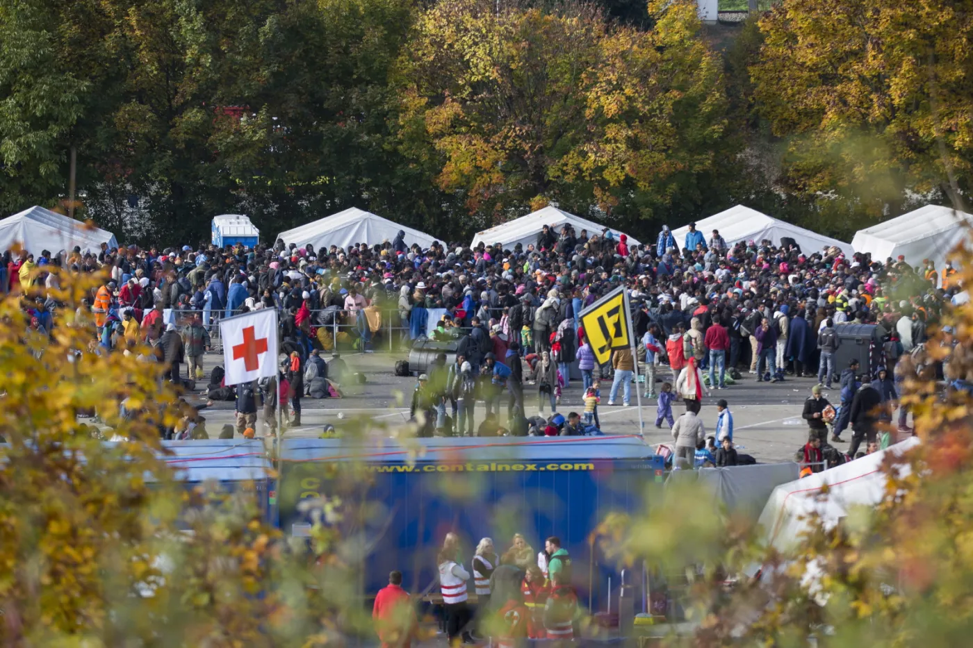 Zamieszki na granicy Słowenii i Austrii. Starcie imigrantów z policjantami