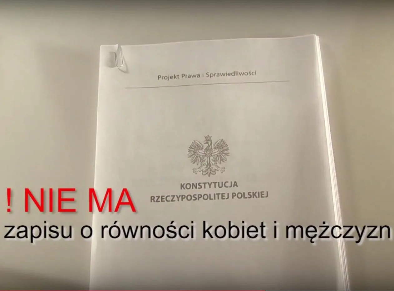 Konstytucja PiS w spocie PO