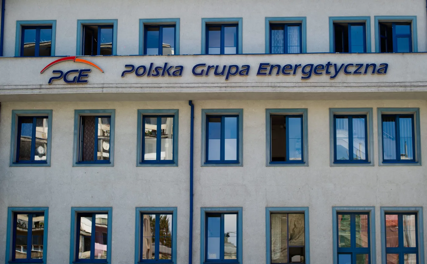 Budynek należący do Polskiej Grupy Energetycznej