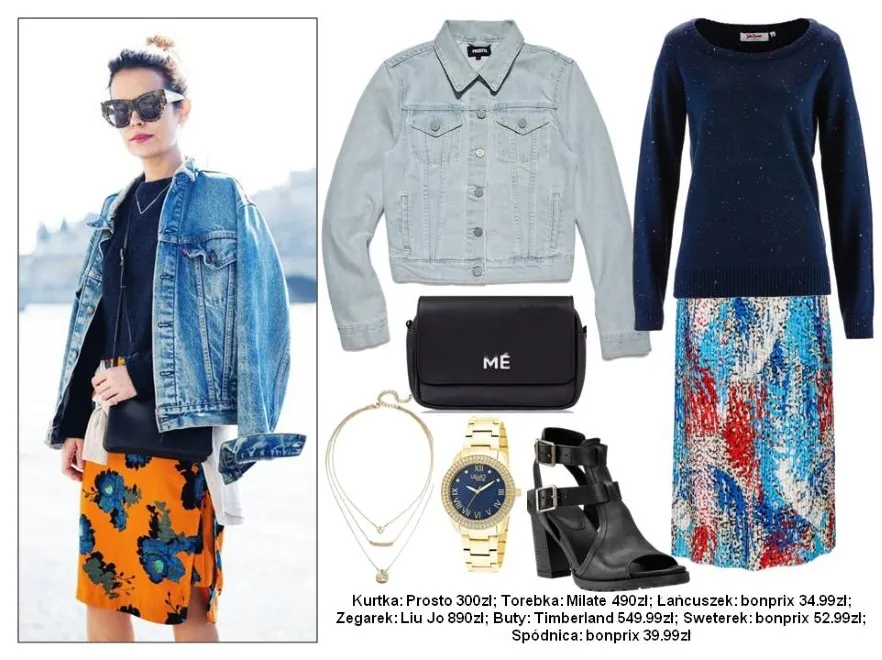 STYLIZACJE z jeansową kurtką