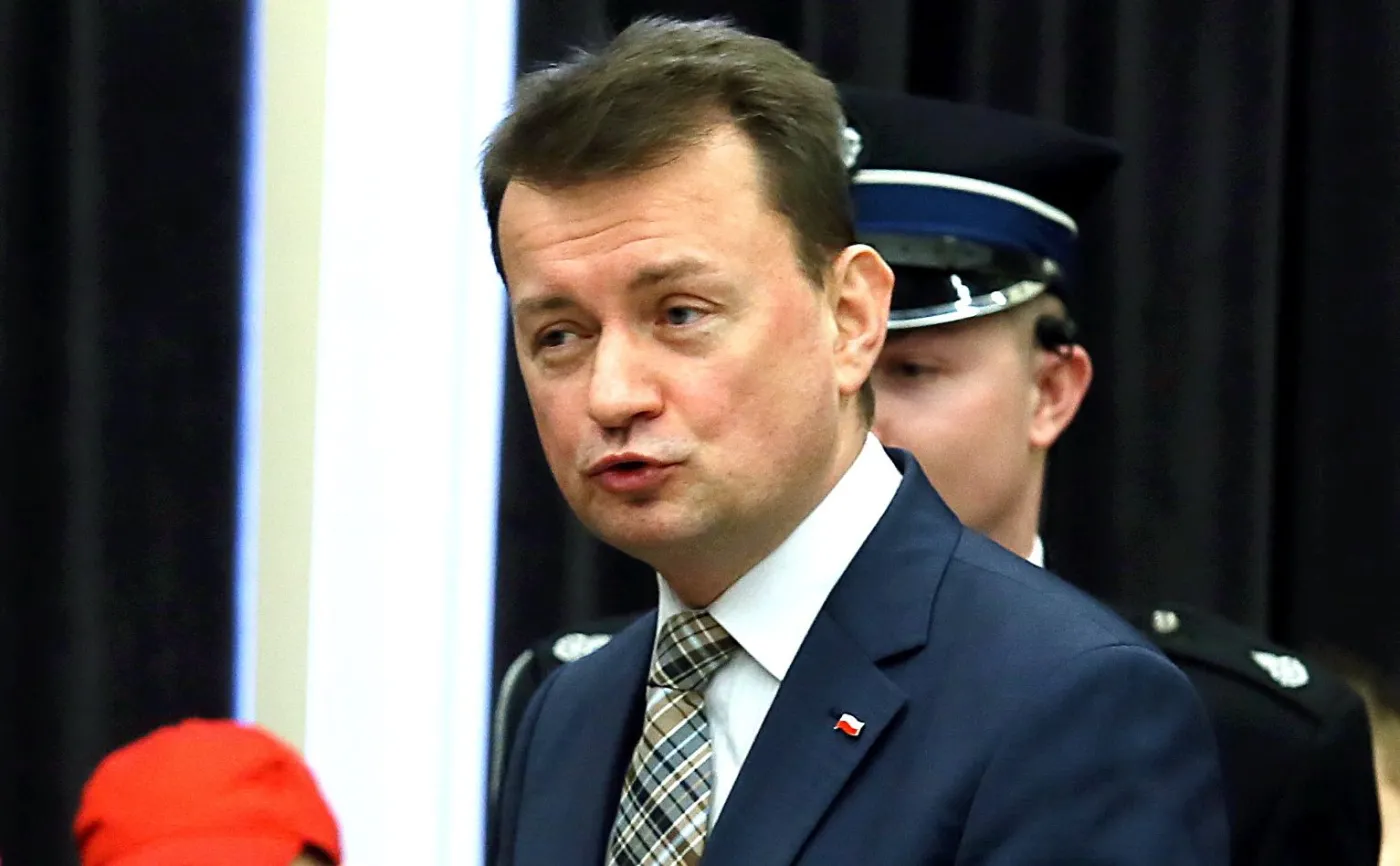 Minister spraw wewnętrznych i administracji Mariusz Błaszczak 