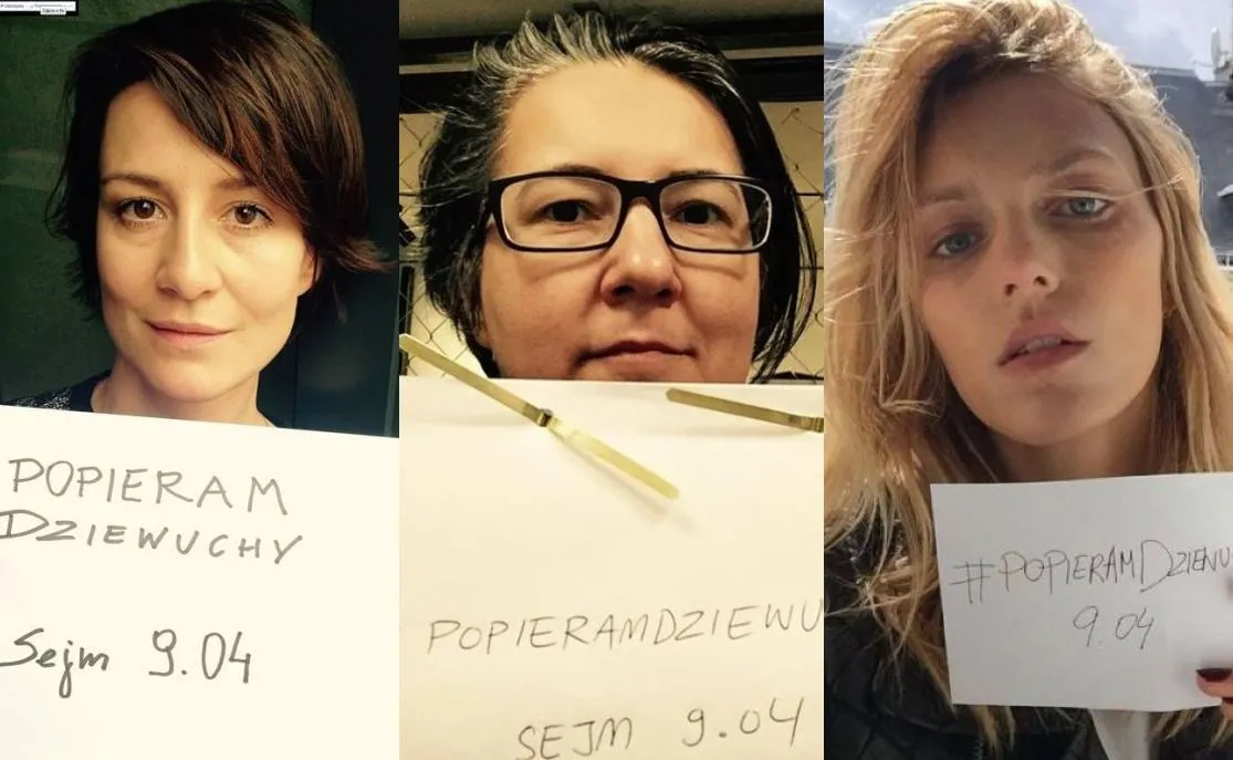 Gwiazdy przeciwko zaostrzeniu ustawy antyaborcyjnej. Akcja #popieramdziewuchy