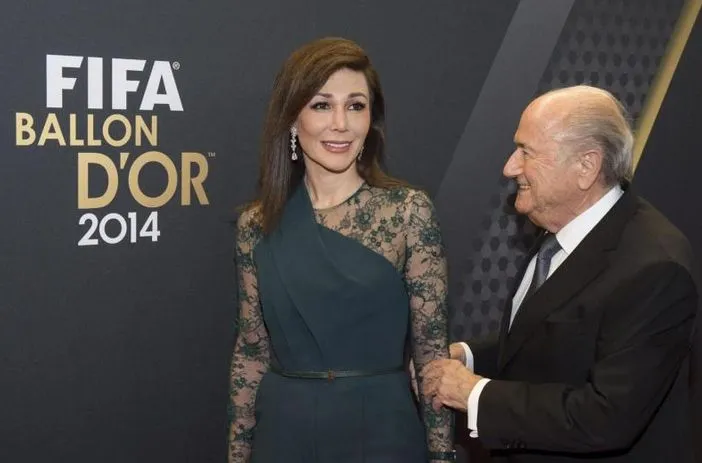 Sepp Blatter i Linda Barras