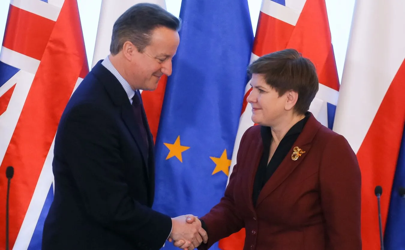 David Cameron i Beata Szydło