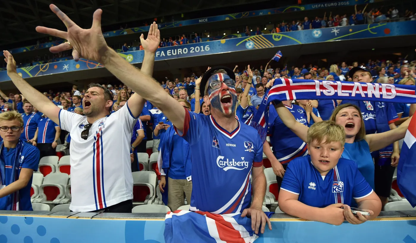 Kibice reprezentacji Islandii