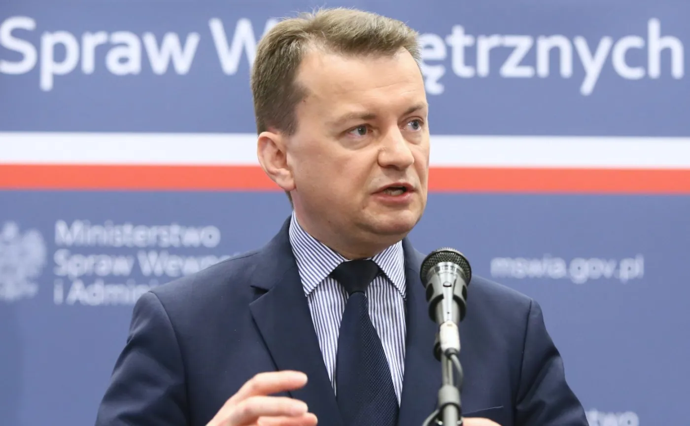 Minister spraw wewnętrznych i administracji Mariusz Błaszczak