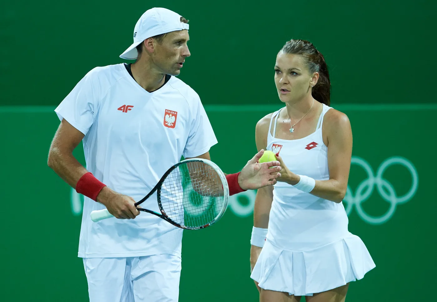 Agnieszka Radwańska i Łukasz Kubot 