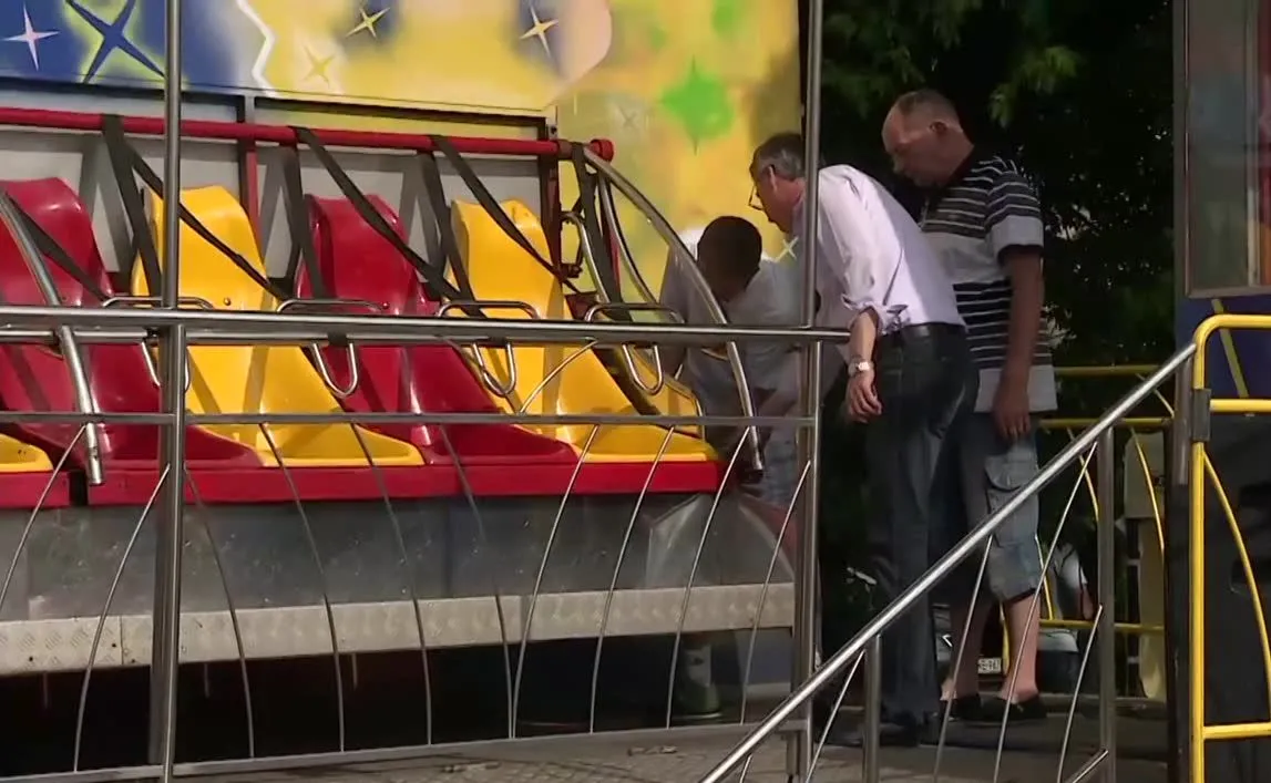 Wypadek w wesołym miasteczku