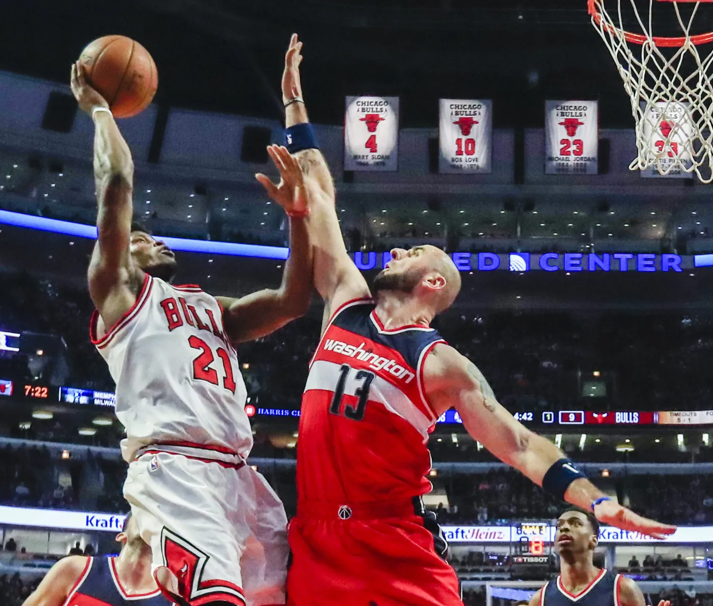 Jimmy Butler i Marcin Gortat