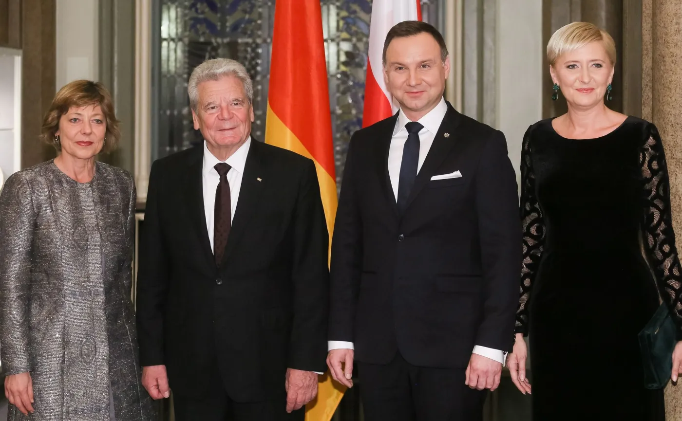 Daniela Schadt, Joachim Gauck, Andrzej Duda, Agata Kornhauser-Duda 
