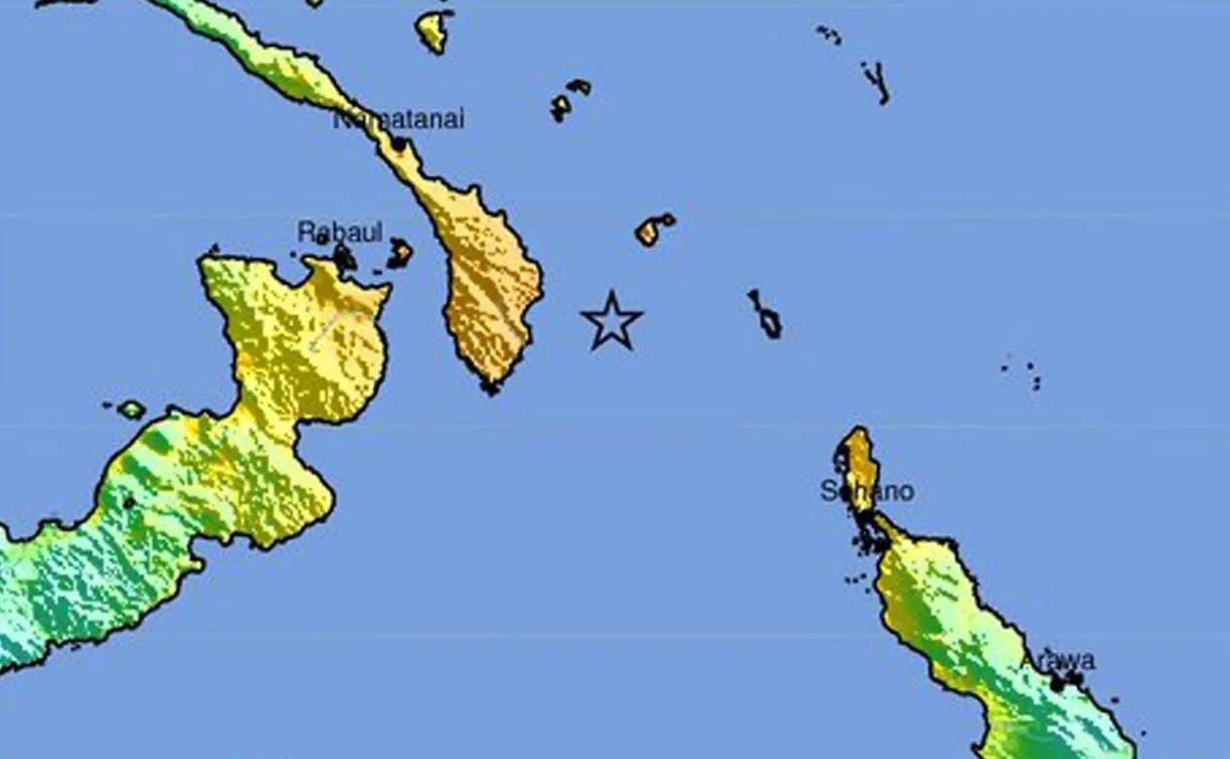 Mapa regionu, w którym doszło do trzęsienia ziemi