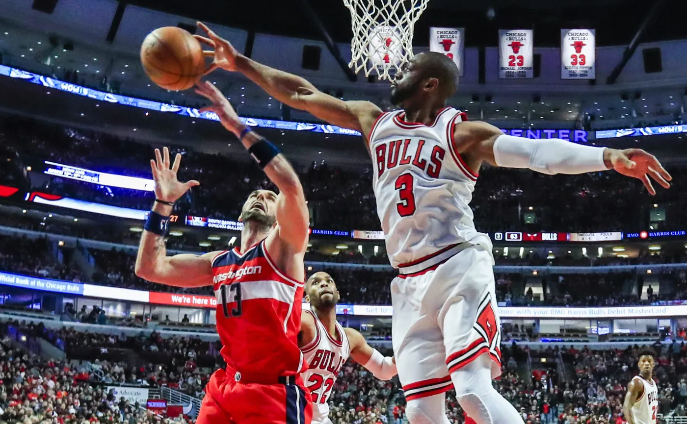 Dwyane Wade i Marcin Gortat