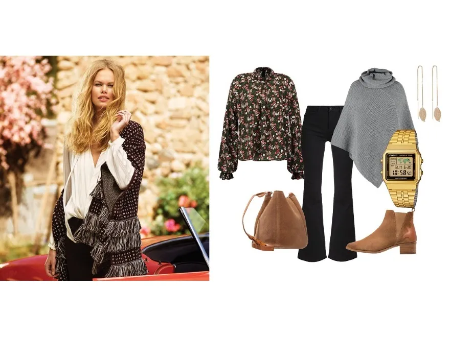 Ponczo w roli głównej. 7 STYLIZACJI w sam raz na jesień