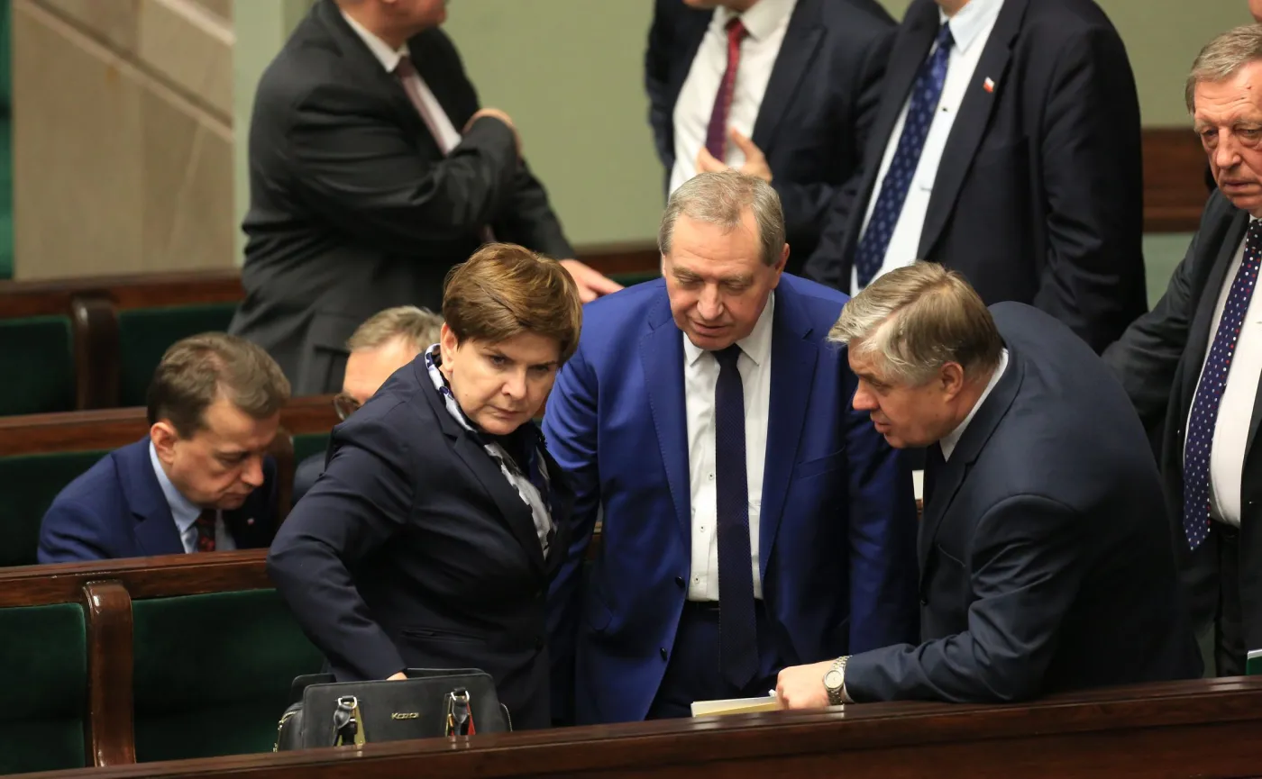 premier Beata Szydło, minister Henryk Kowalczyk i minister Krzysztof Jurgiel
