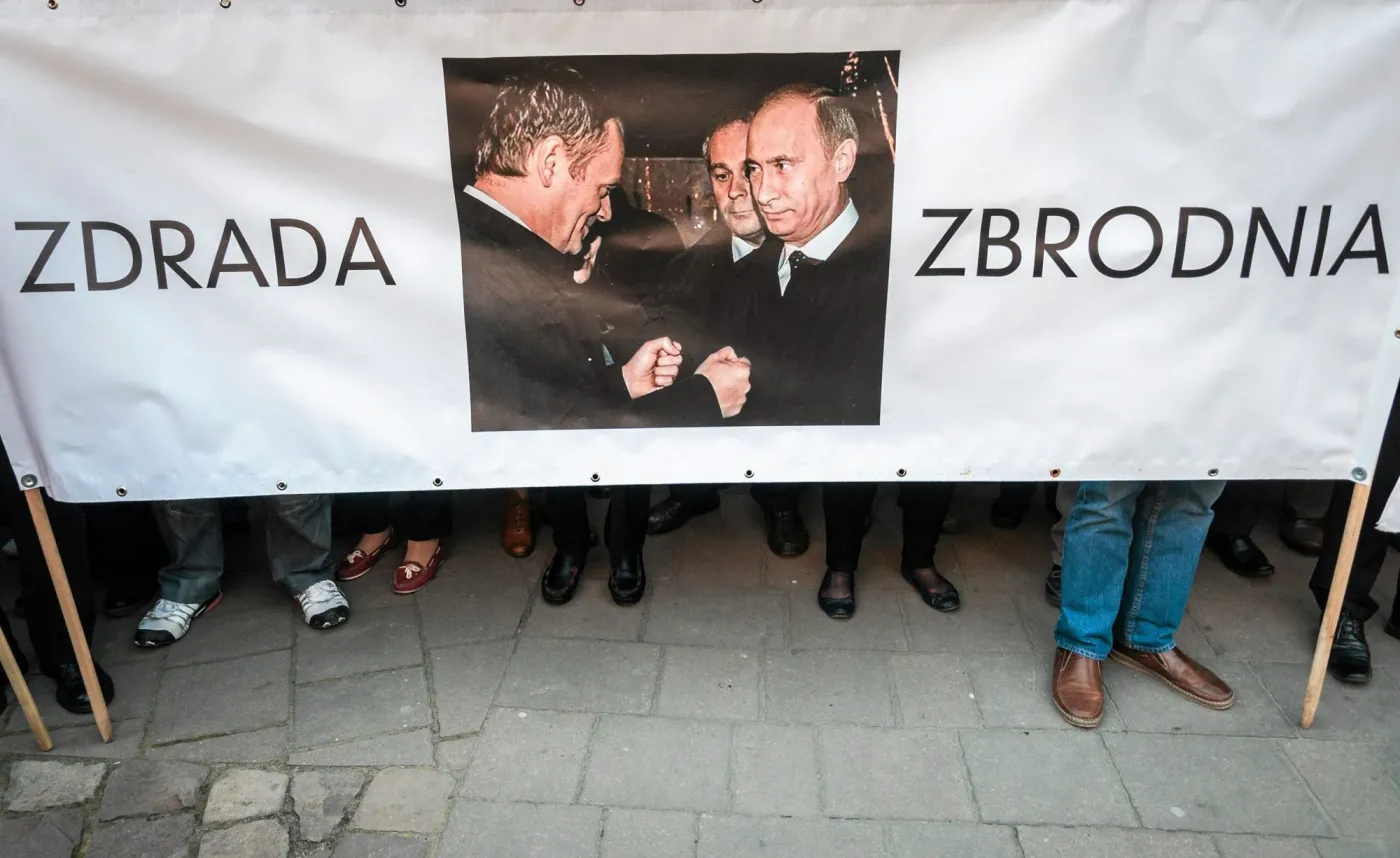 Transparent z piątej rocznicy katastrofy smoleńskiej