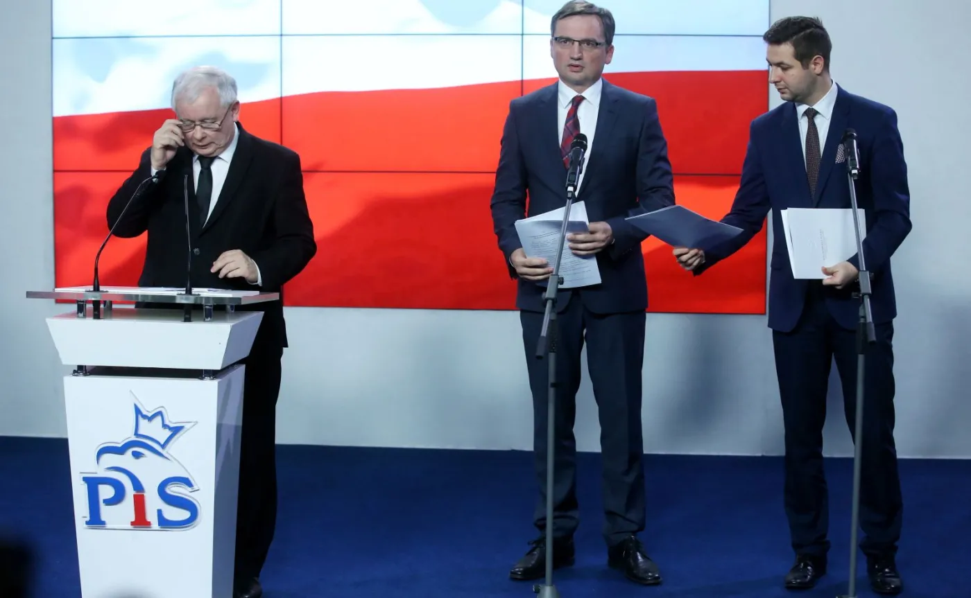 Jarosław Kaczyński, Zbigniew Ziobro, Patryk Jaki 