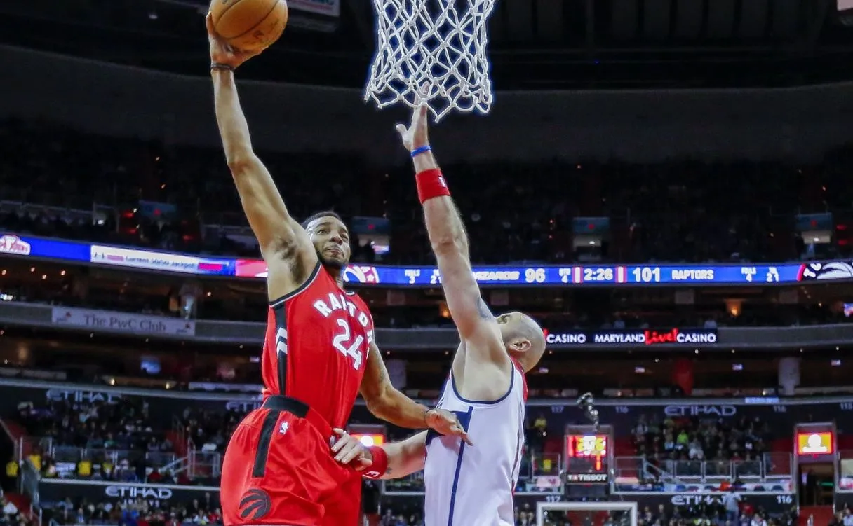 Norman Powell i Marcin Gortat 
