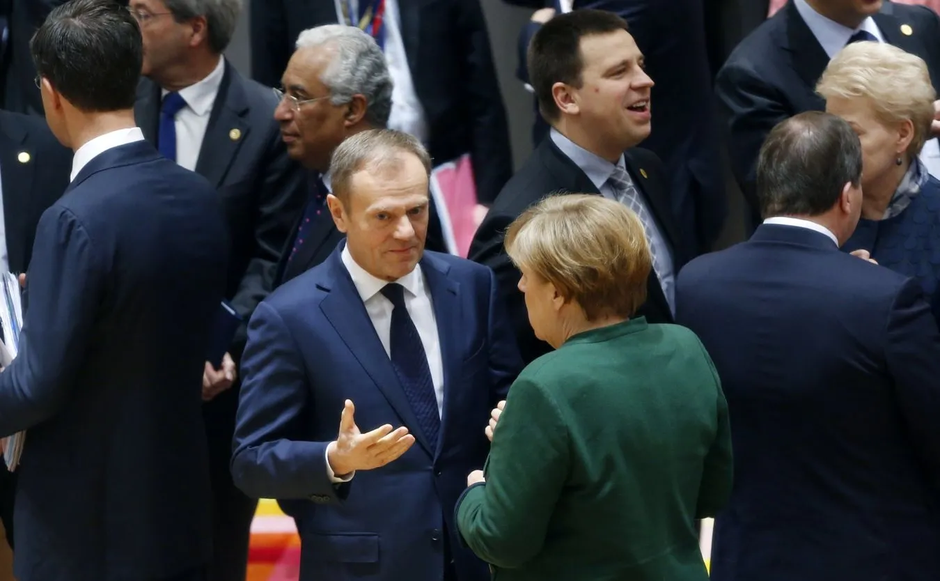 Donald Tusk i Angela Merkel