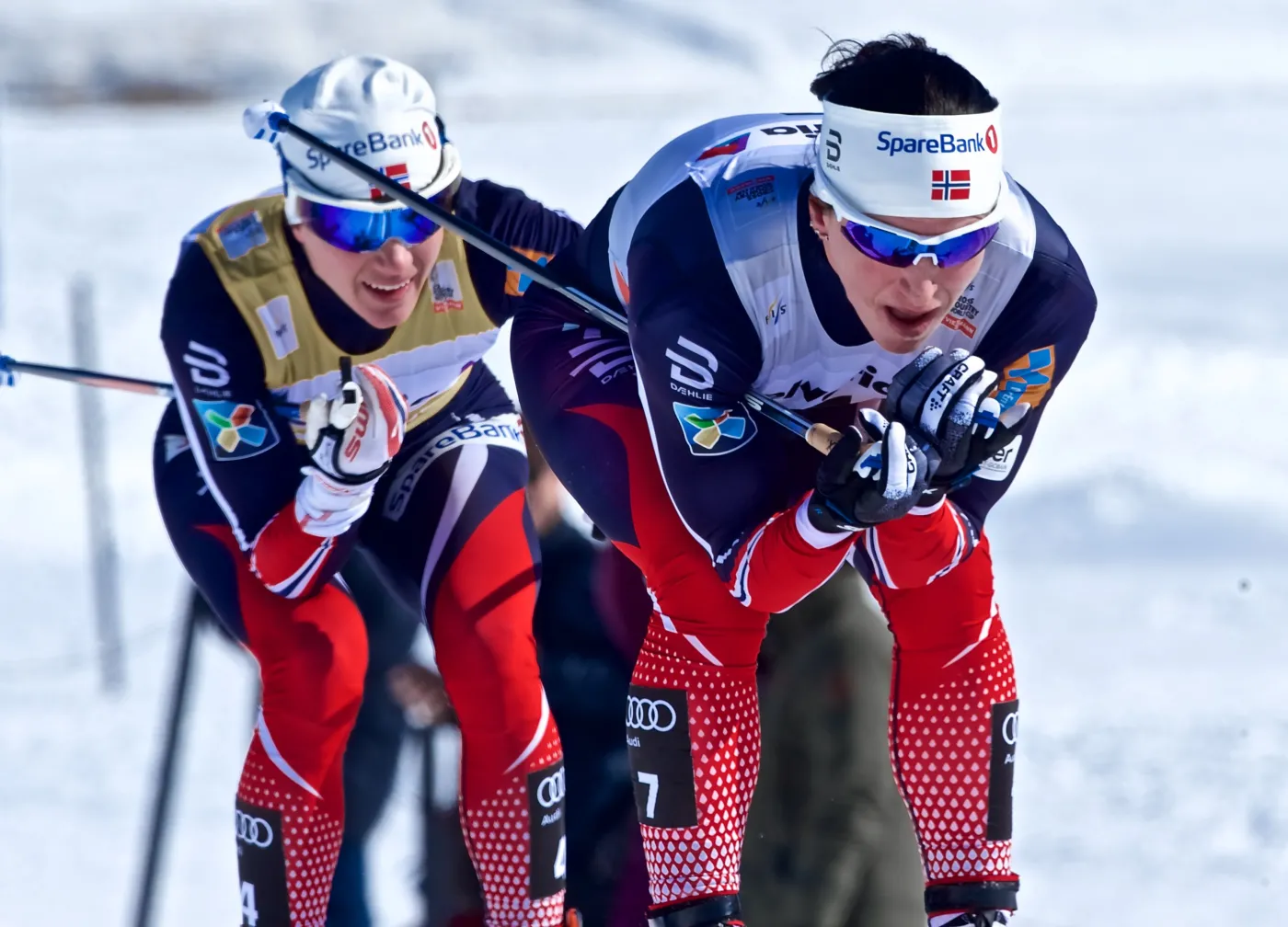 Marit Bjoergen i Heidi Weng
