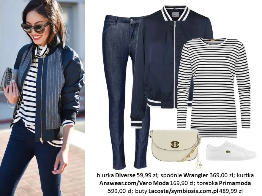 STYLIZACJE z bluzką w paski - niepowtarzalne, a zarazem klasyczne