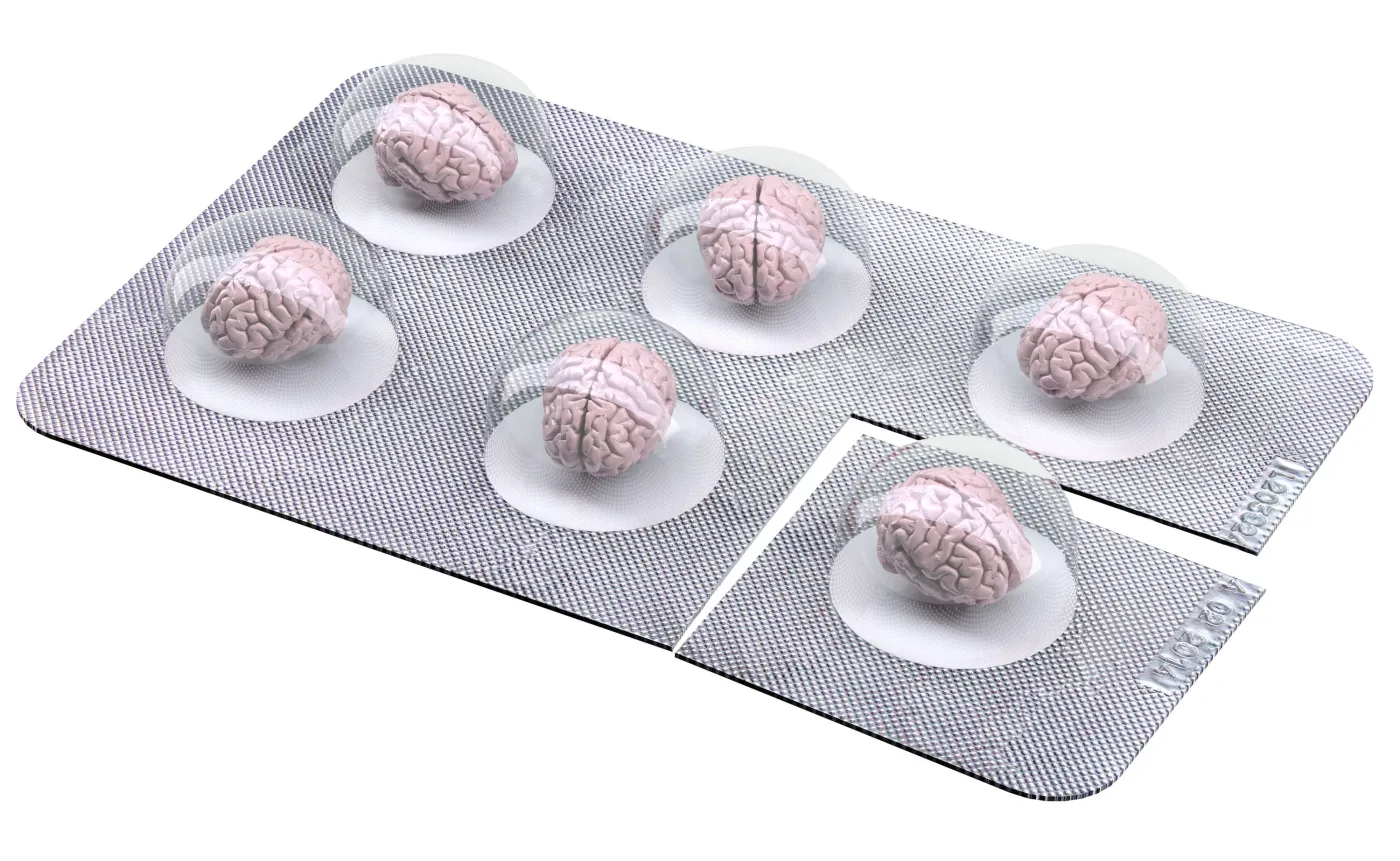 Tabletki w kształcie mózgu