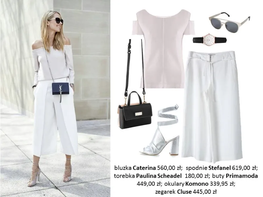 Biel od stóp do głów. STYLIZACJE white total look