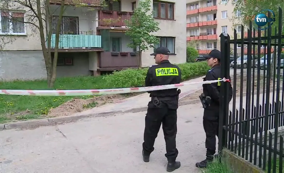 Policja na miejscu zdarzenia 