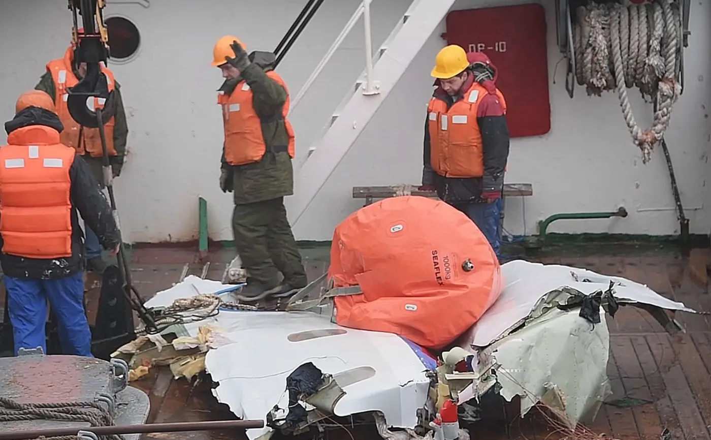 Szczątki rosyjskiego Tu-154M