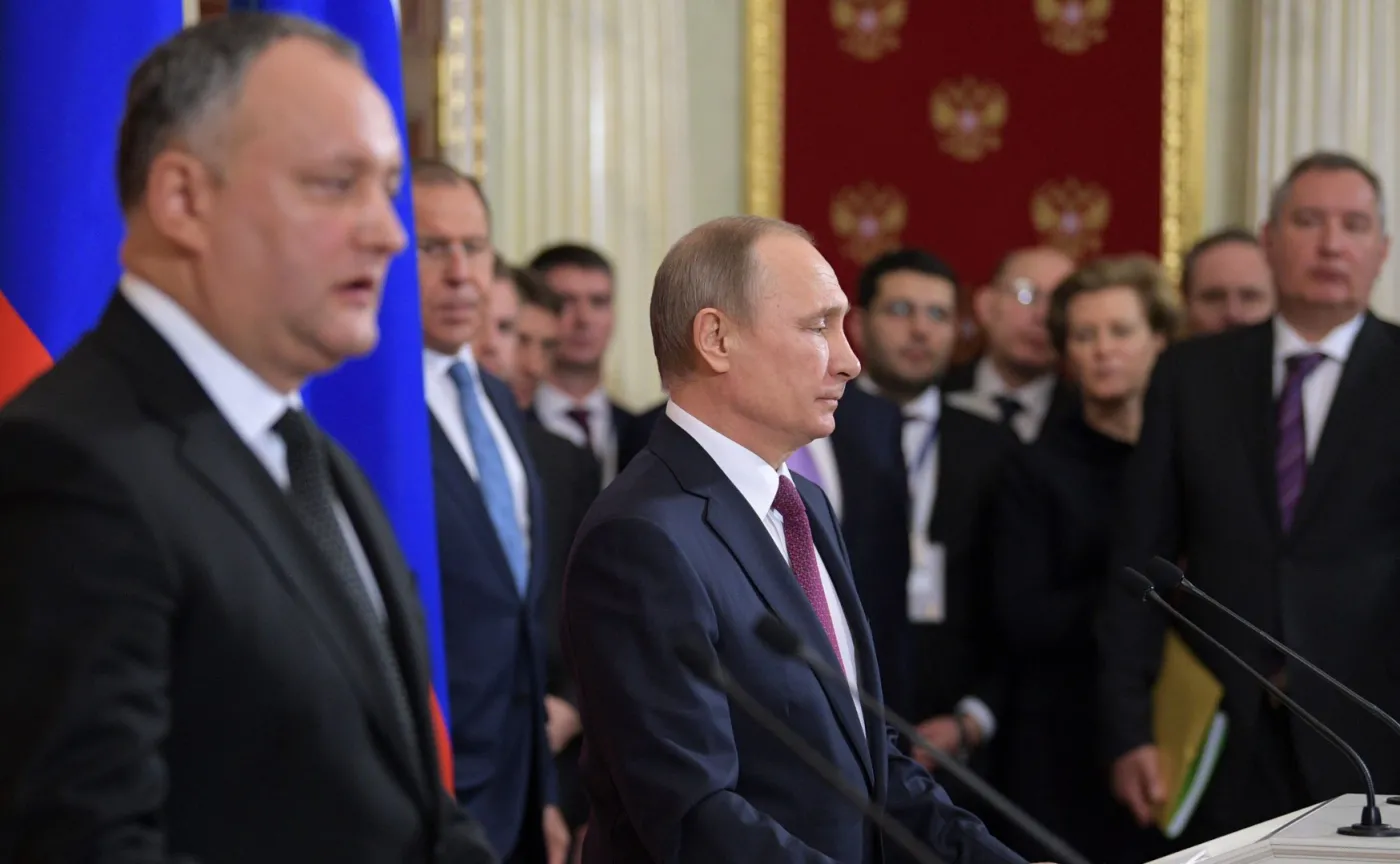 Igor Dodon i Władimir Putin