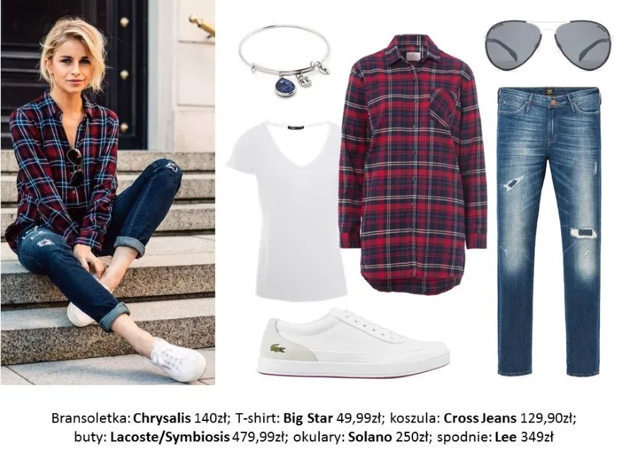 STYLIZACJE z koszulą w kratę