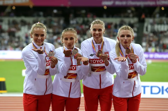 Lekkoatletyczne MŚ: Dwa złote, dwa srebrne i cztery brązowe. Polska ósma w tabeli medalowej