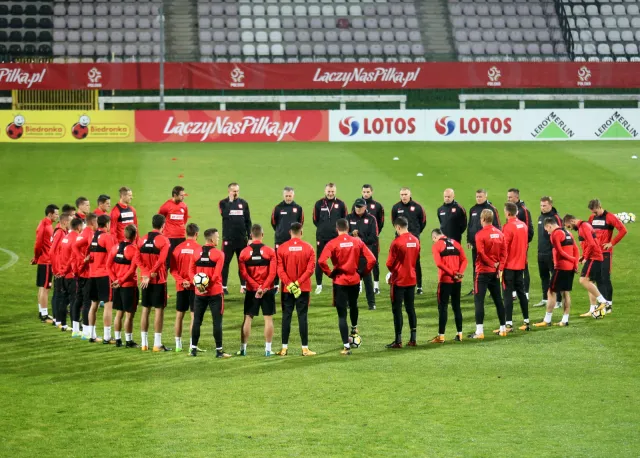 El. MŚ 2018: Kadra Nawałki trenowała bez Lewandowskiego, Grosickiego i Pazdana