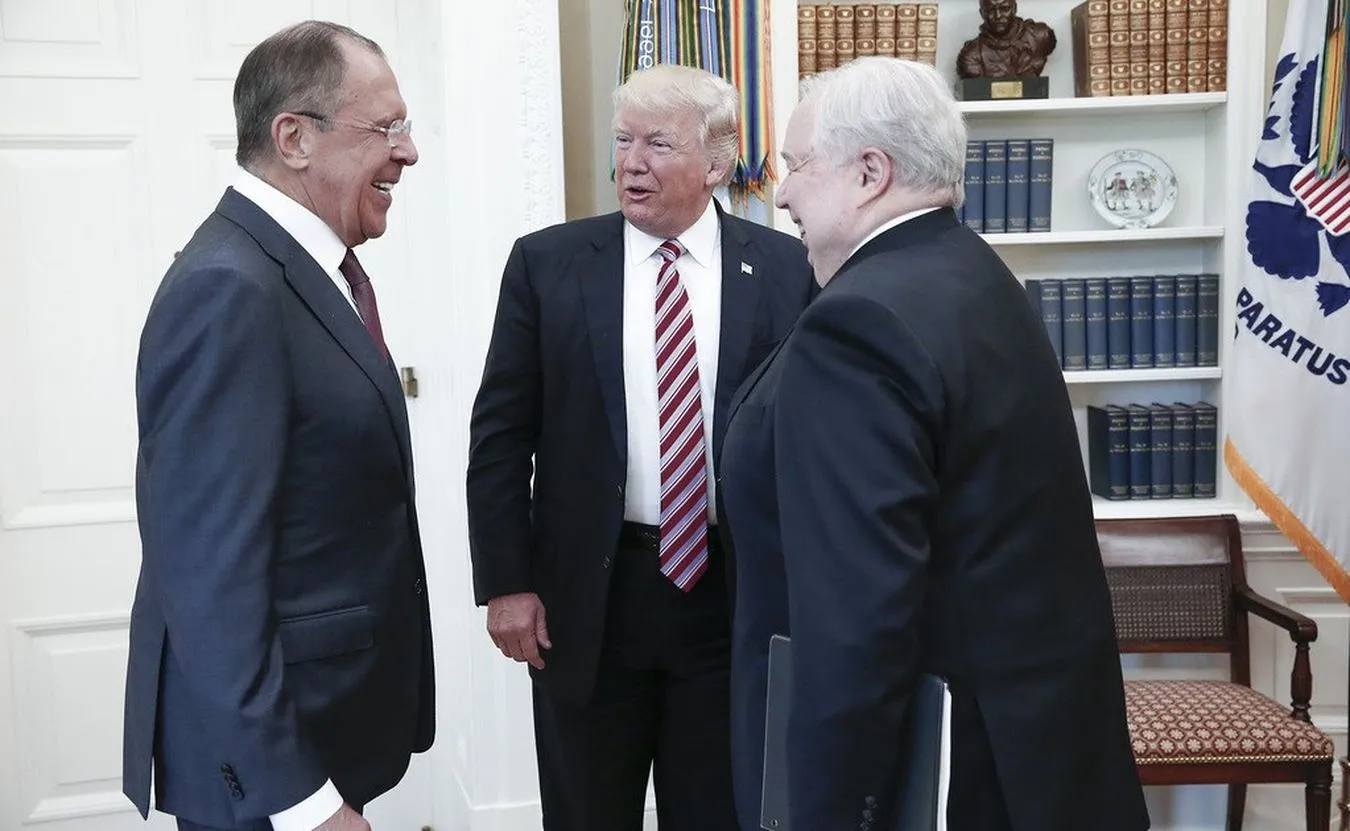 Siergiej Ławrow, Donald Trump i ambasador Rosji w USA Sergiej Kislak