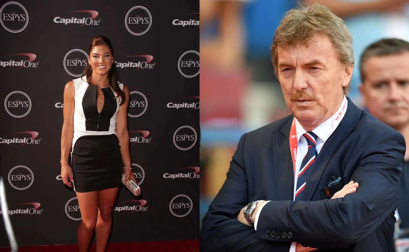 Hope Solo i Zbigniew Boniek